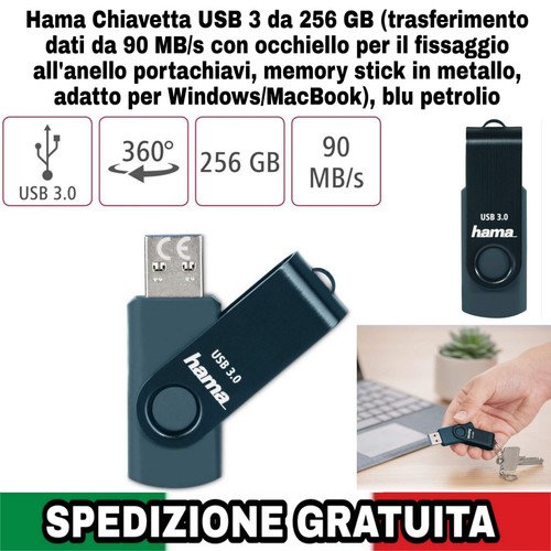 Chiavetta usb 256gb - usb, 3