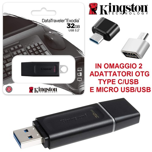 Pendrive kingston exodia 64 - pendrive,