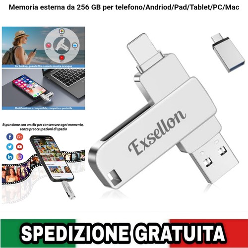 Chiavetta usb 256gb 1 per - usb, in